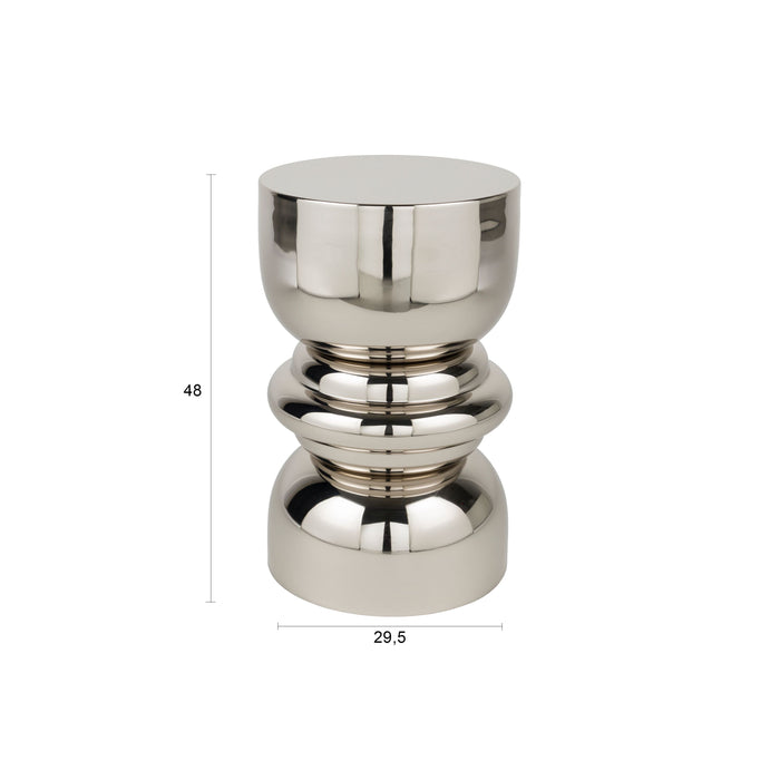 Housecraft Living Kinga Bijzettafel Rond 29.50 cm Zilver