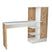 Giga Meubel - Bureau Naturel|Wit Hout - 152x40x120cm - Nurhak