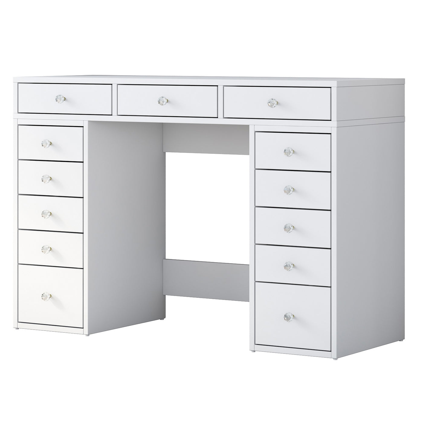 Giga Meubel - Make-Up Tafel - Wit Hout - 120cm - Beyas