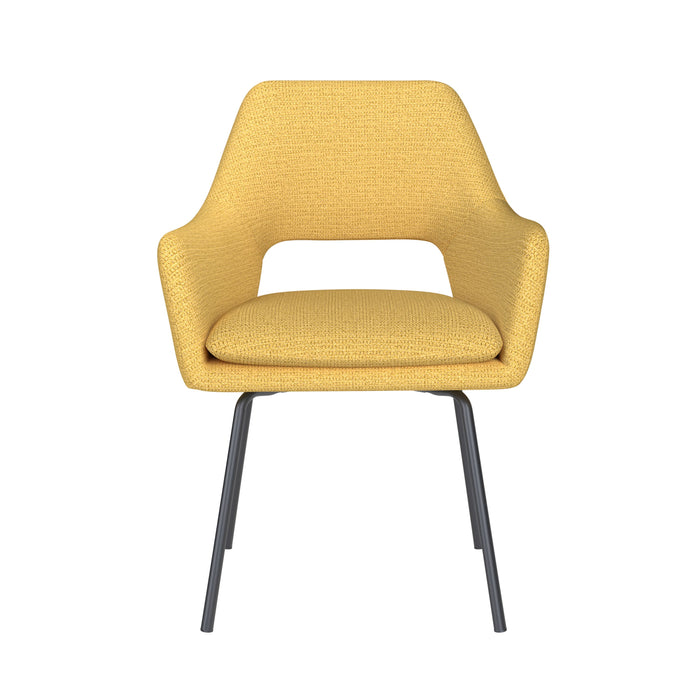 Housecraft Living Mos Eetkamerstoel Metaal Okergeel