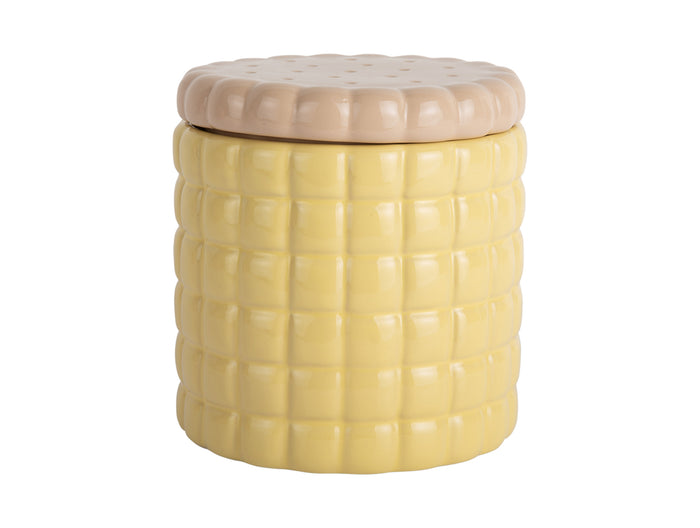 Present Time - Storage Jar Biscuit Box - Zacht geel