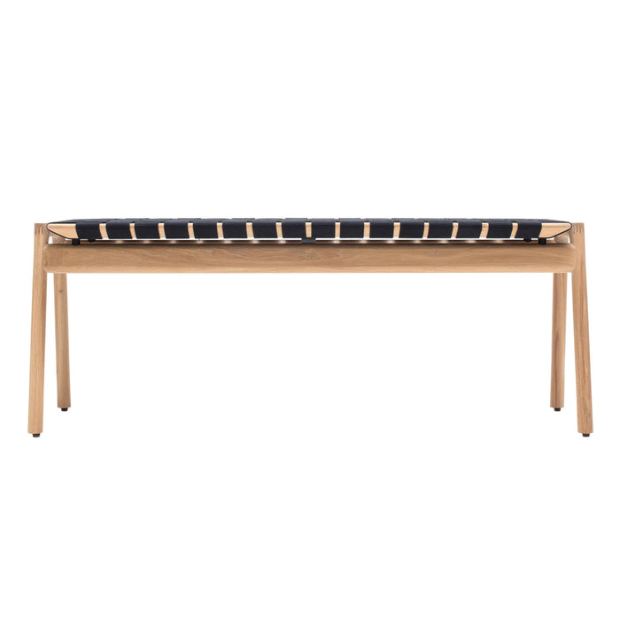 Klupa eetbank 120 white oil - Black