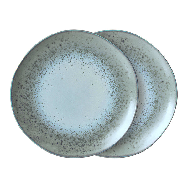 HKliving 70's Dinerbord Ø 29 cm - Set van 2 - Mineral