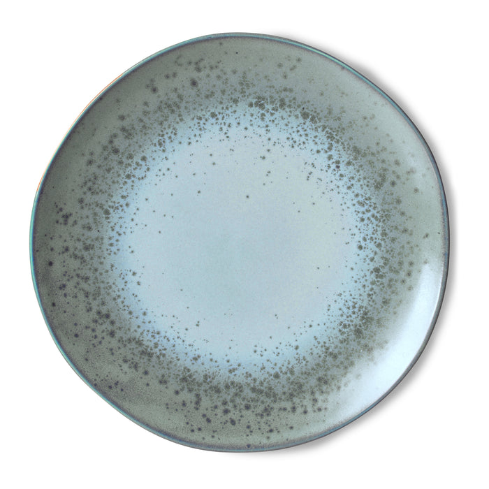HKliving 70's Ceramics Dinerbord Ø 27,5 cm - Set van 2 - Mineral