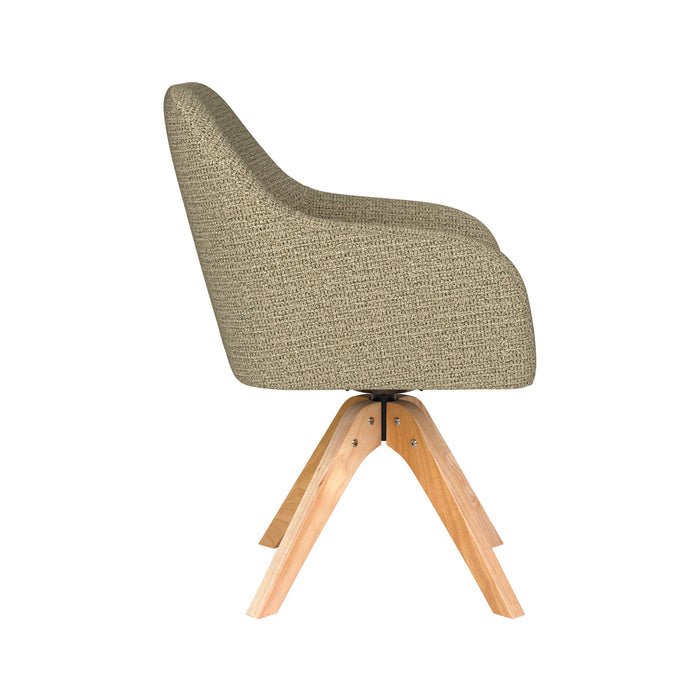 Housecraft Living Otis Eetkamerstoel Draaibaar Hout Pistache groen