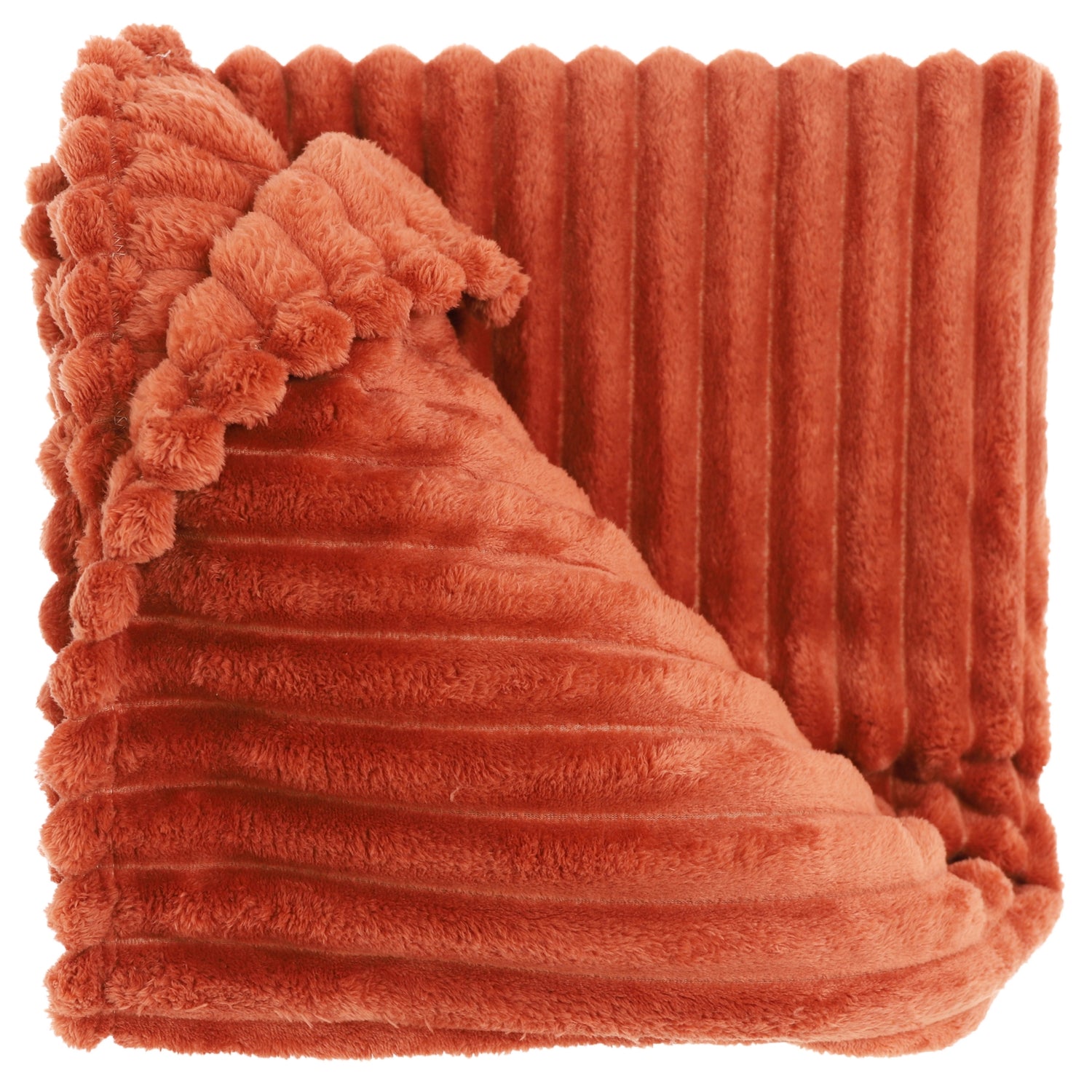 Unique Living Plaid Lex - Rood|Terra - Polyester - 150x200xcm (BxHxD)