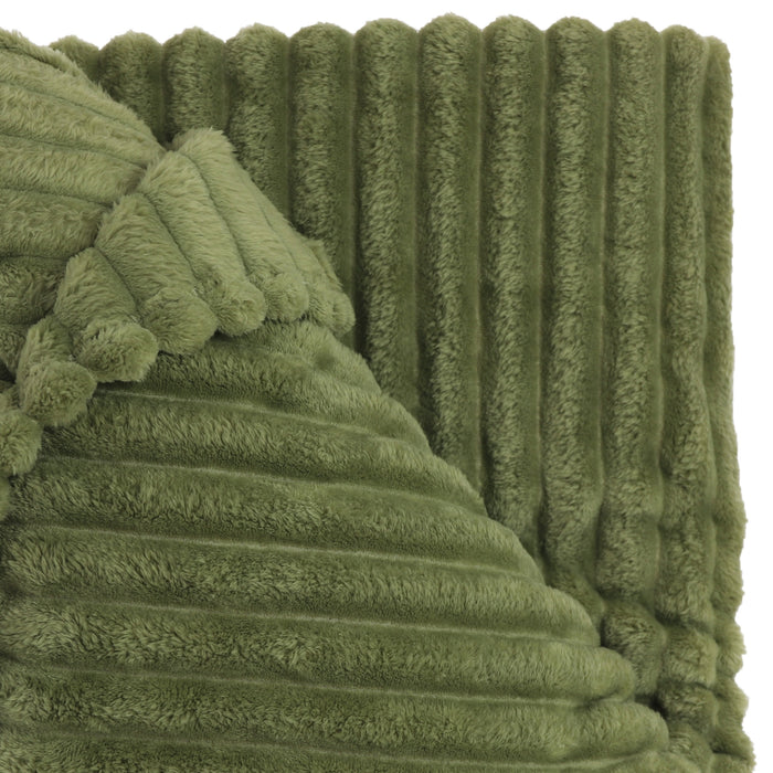 Unique Living Plaid Lex - Groen - Polyester - 150x200x0cm (BxHxD)