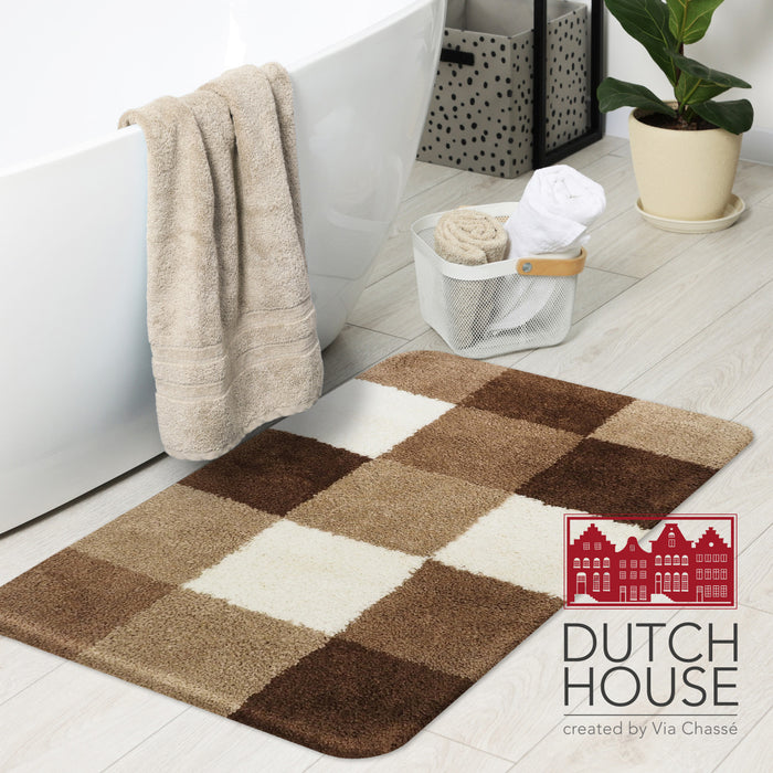 Dutch House Badmat Brest - brown 60x90cm