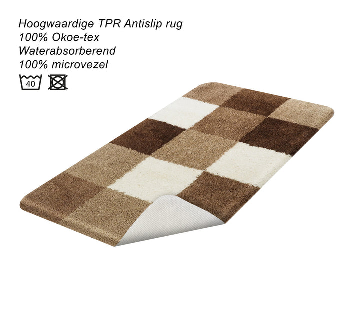 Dutch House Badmat Brest - brown 60x90cm