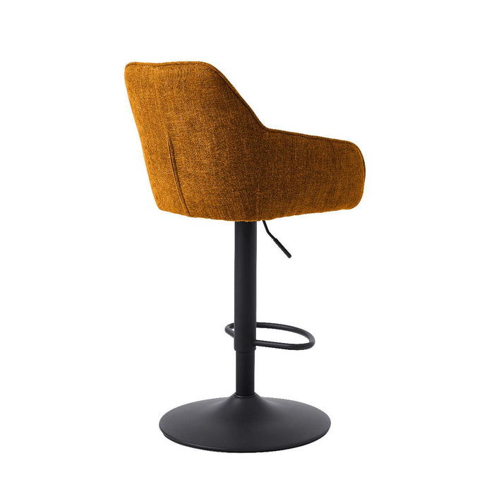 Nordic Home - Ellis verstelbare barstoel stof - roestbruin