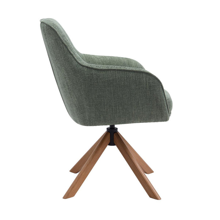Nordic Home - Ellis armstoel stof - groen