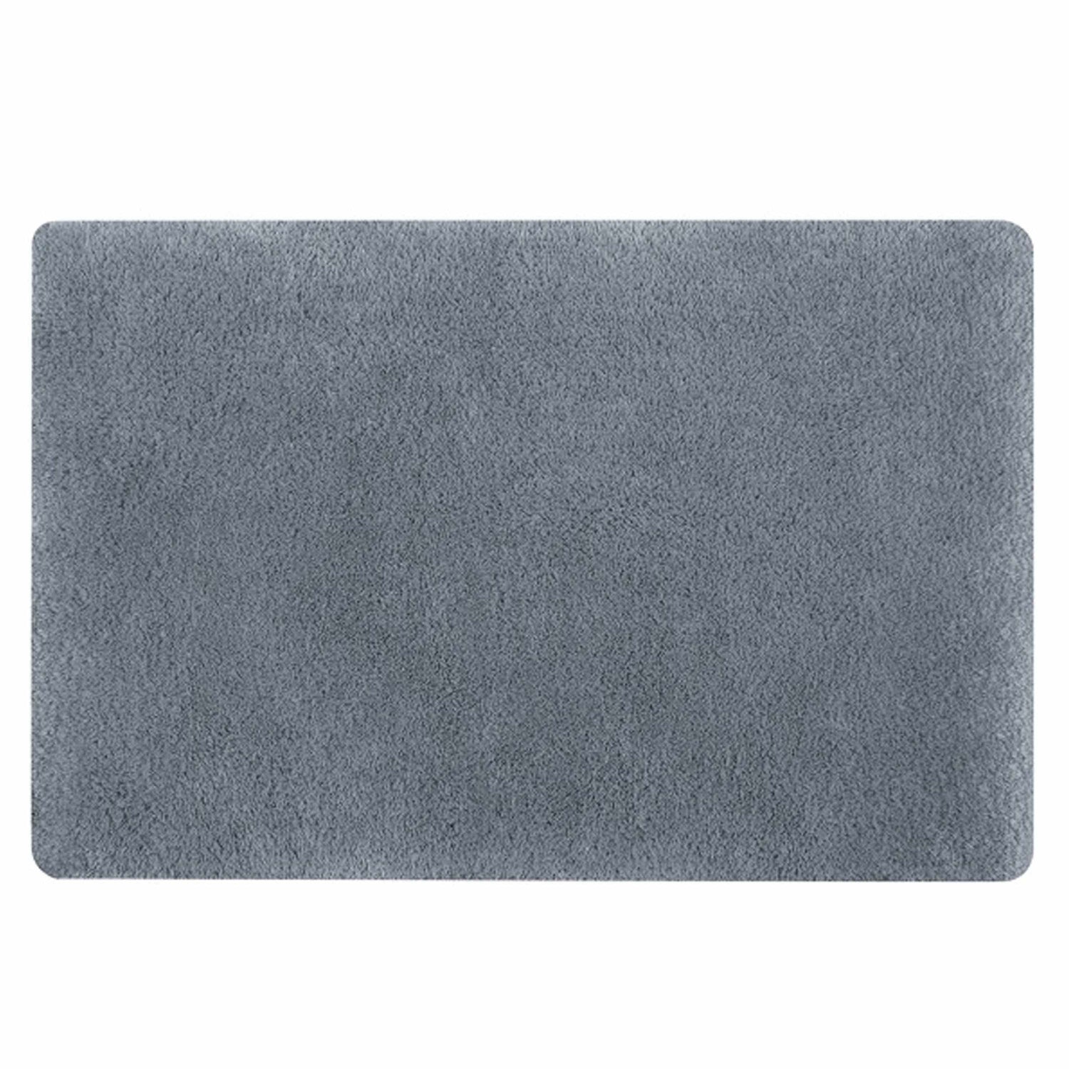 Spirella badkamer vloerkleed|tapijt - hoogpolig - grijs - 50 x 80 cm