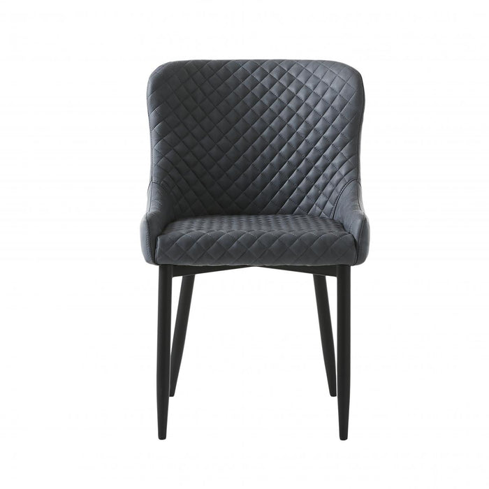Nordic Home Milly eetkamerstoel PU-leer - grijs