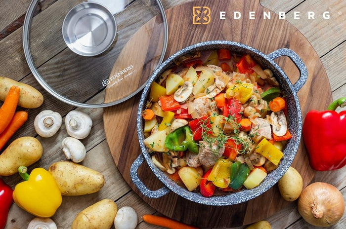 Kookpan|Braadpan met Deksel - 2,3 liter - 20 cm - Aluminium