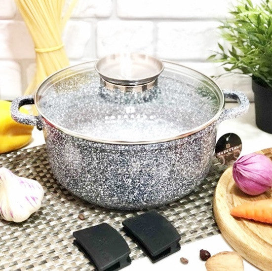 Kookpan|Braadpan met Deksel - 3,3 liter - 22 cm - Aluminium