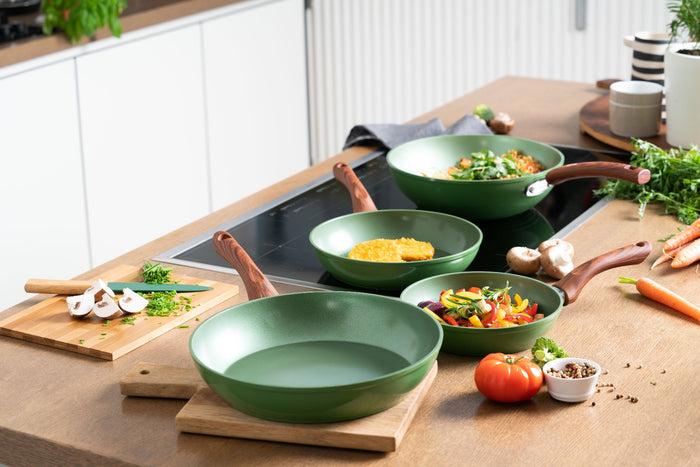 Just Vegan keramische ECO koekenpan 20cm, plantaardige anti-aanbaklaag