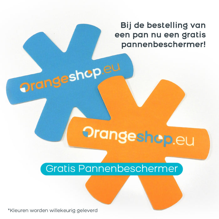 Just Vegan RVS ECO koekenpan 20 cm met afneembaar handvat, anti-aanbaklaag
