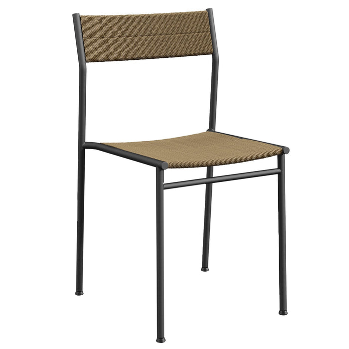 Northern Vev stoel zwart|beige koord