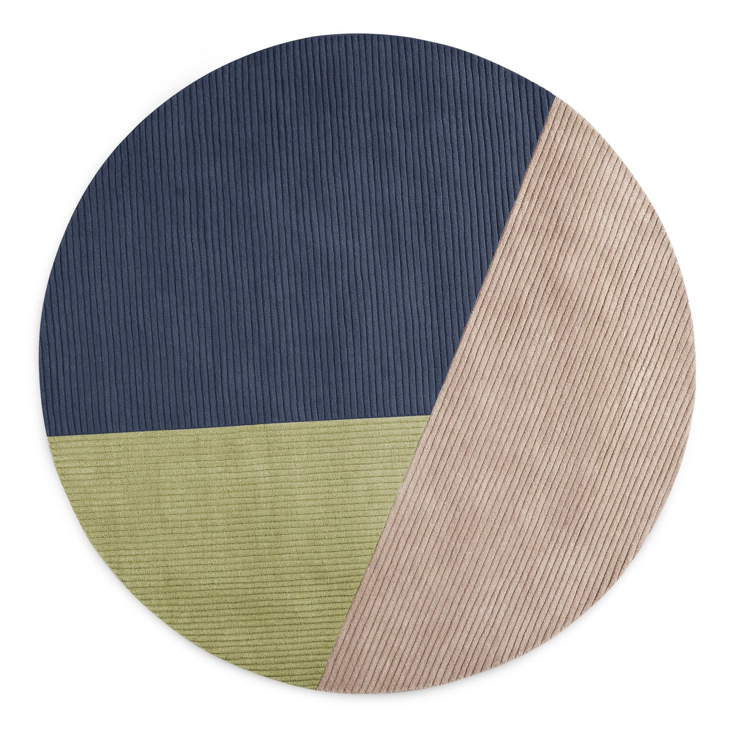 Northern Row circular vloerkleed Ø200 trio