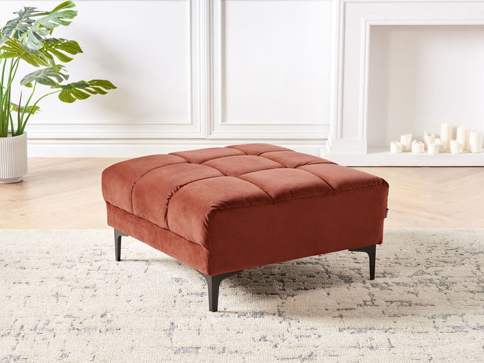 Beliani - ALNES - Ottomaan - Lichtrood - Polyester