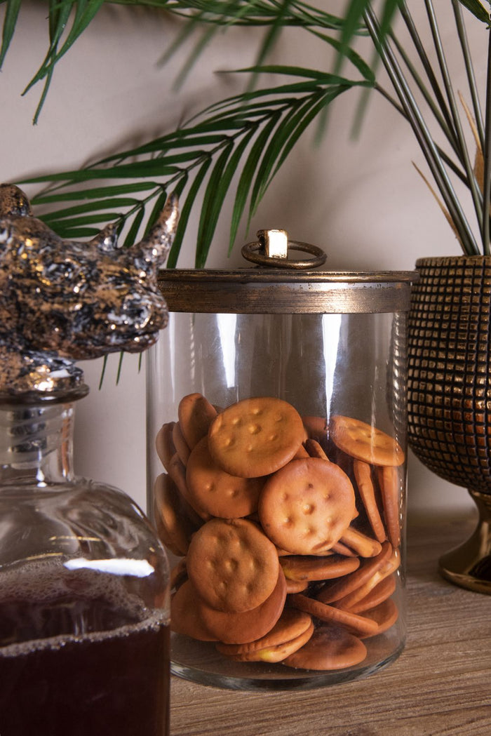 Clayre & Eef Voorraadpot Ø 15x25 cm Glas