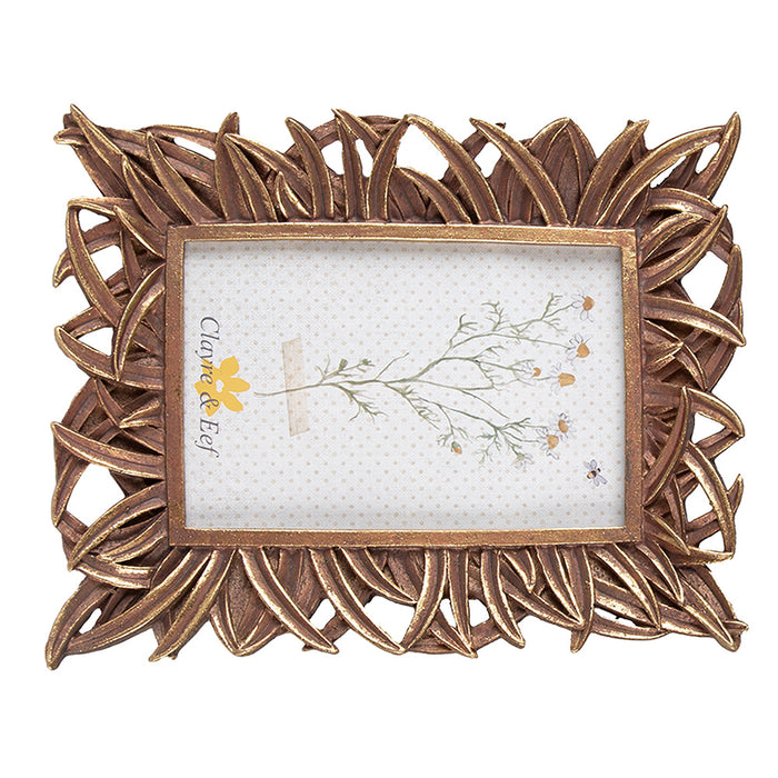 Clayre & Eef Fotolijst 10x15 cm Goudkleurig Polyresin