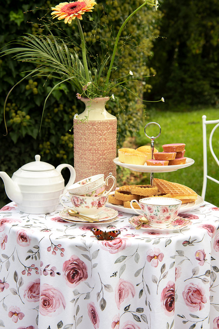 Clayre & Eef Vaas Ø 13x30 cm Roze Keramiek