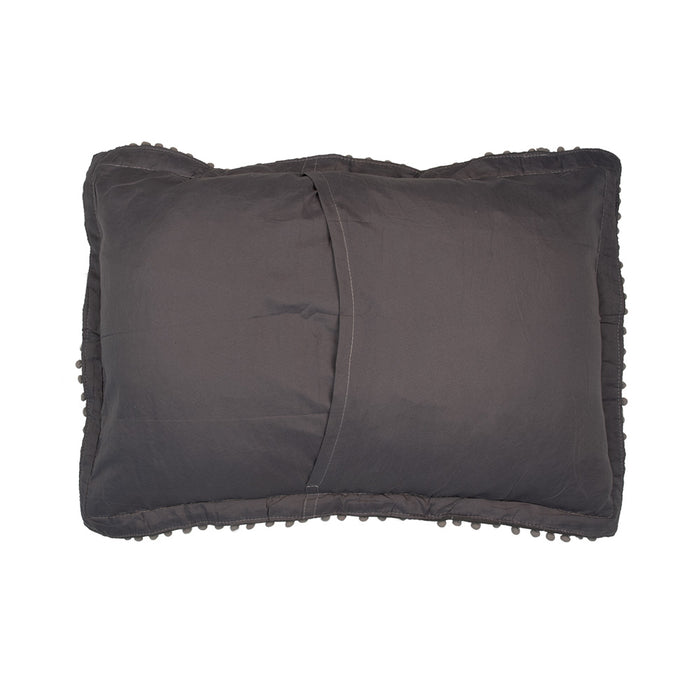 Clayre & Eef Bedsprei 220x240 cm Grijs Polyester Sprei