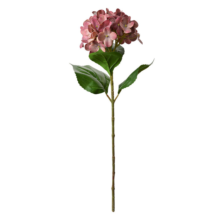 Clayre & Eef Kunstbloem Hortensia 68 cm Roze Kunststof