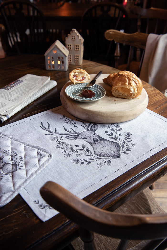 Clayre & Eef Onderzetters Pannen Ø 30 cm Bruin Hout