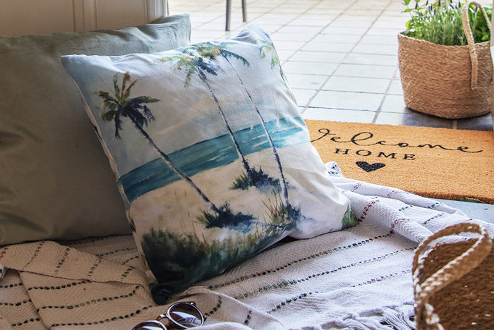 Clayre & Eef Plaid  125x150 cm Beige Zwart Katoen Strepen Deken