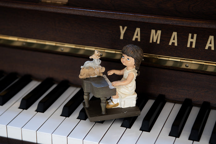 Clayre & Eef Beeld Meisje 10 cm Bruin Polyresin