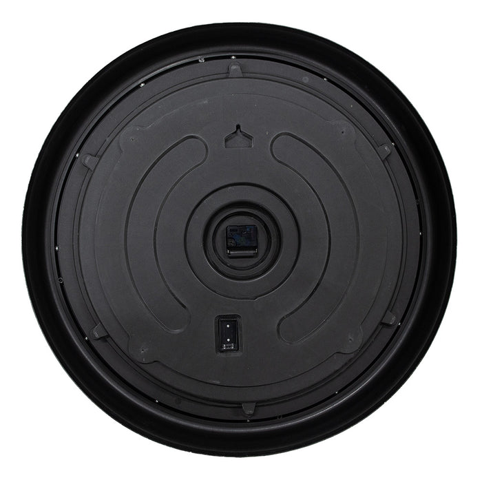 Clayre & Eef Wandklok  Ø 76x10 cm Bruin Beige Kunststof Glas Muurklok