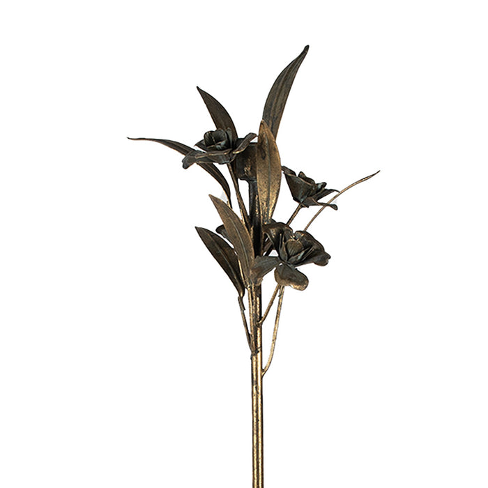 Clayre & Eef Kandelaar  61 cm Goudkleurig Ijzer Lantaarn