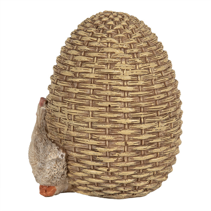 Clayre & Eef Beeld Kip 10 cm Bruin Polyresin