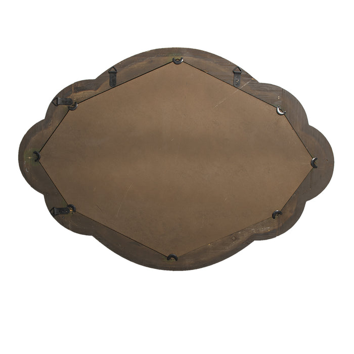 Clayre & Eef Spiegel 70x100 cm Goudkleurig Zwart IJzer