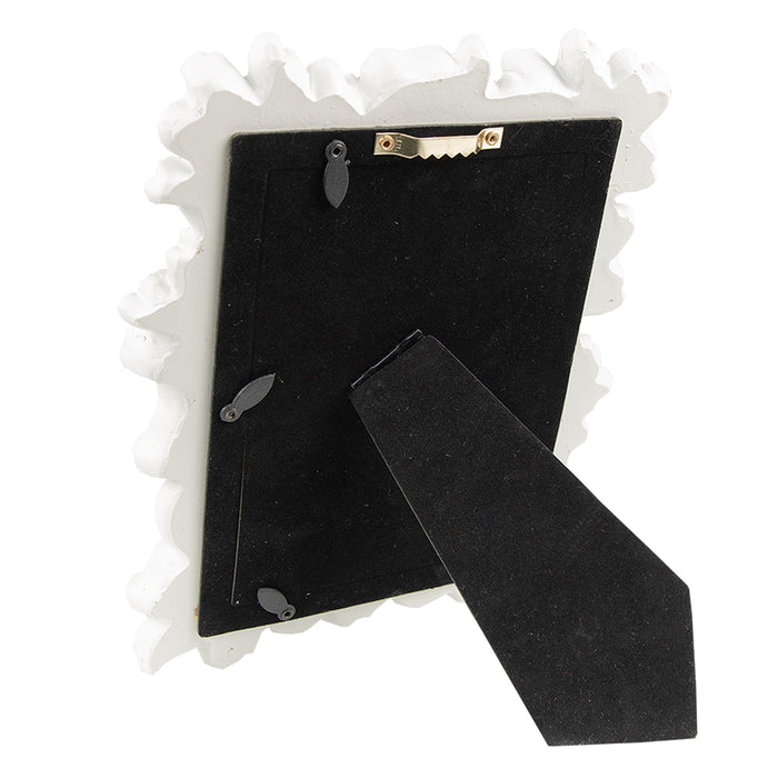 Clayre & Eef Fotolijst  10x15 cm Wit Kunststof Fotokader