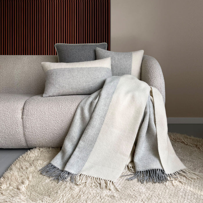 Malagoon Easy Nature Wool Plaid - Grijs