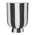 OYOY Living Toppu Vaas Ø 8 cm - Zwart / Wit