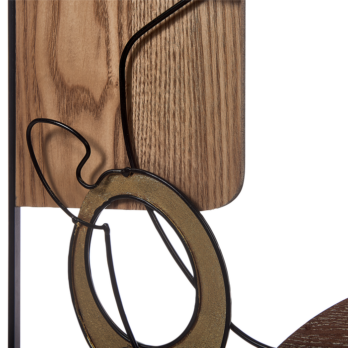 Beliani - CALIFORNIUM - Wanddecoratie - Donkerbruin - IJzer|MDF