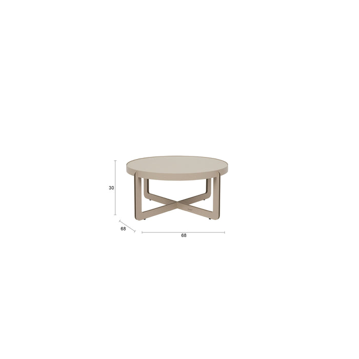 Zuiver Centre Salontafel Rond 68 cm Beige