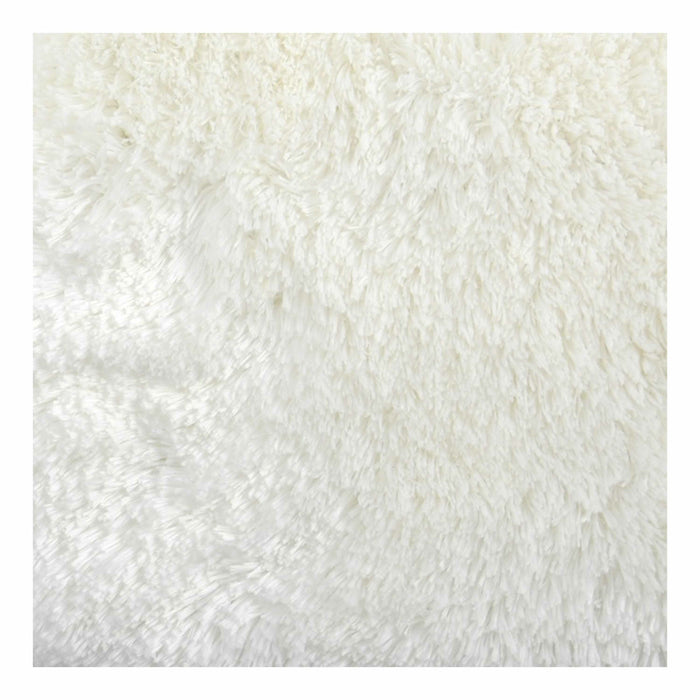 Spirella badkamer vloerkleed|tapijt - hoogpolig - wit - 60 x 90 cm
