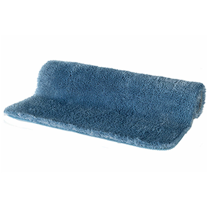 Spirella badkamer vloerkleed|tapijt - hoogpolig - blauw - 60 x 90 cm