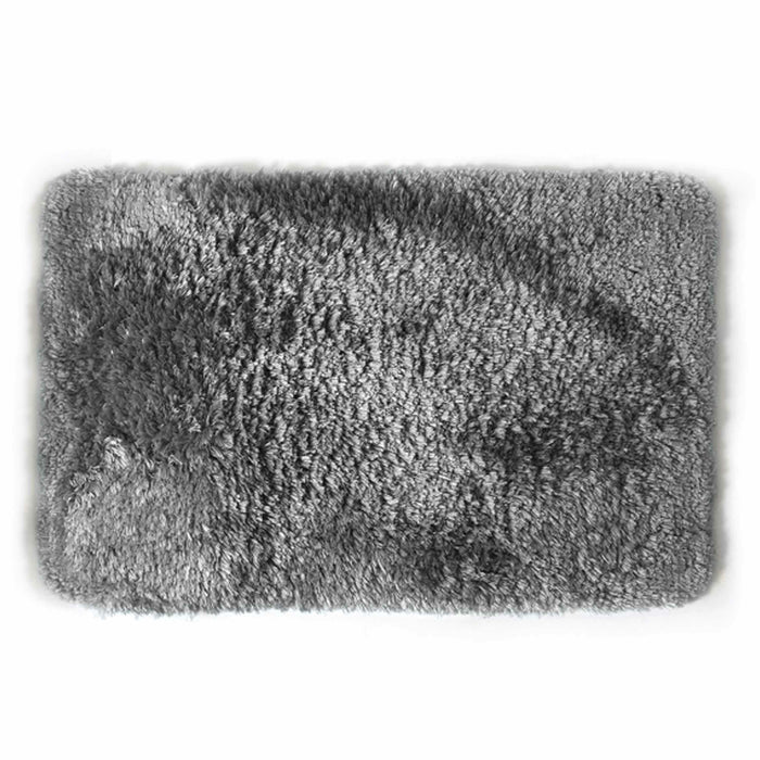 Spirella badkamer vloerkleed|tapijt - hoogpolig - grijs - 40 x 60 cm