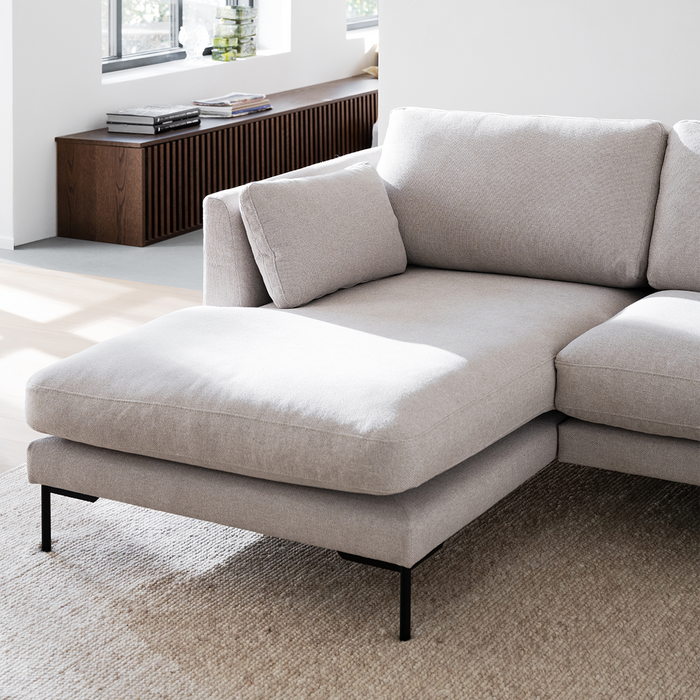 Rowico Home Corwin Hoekbank Beige - Links - 270 cm
