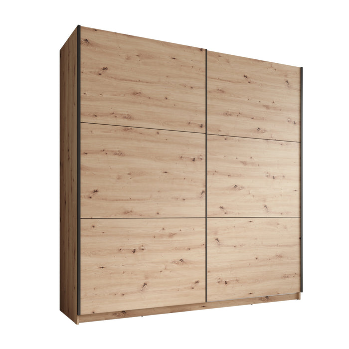 Meubella - Kledingkast Azrael - Eiken - 200 cm