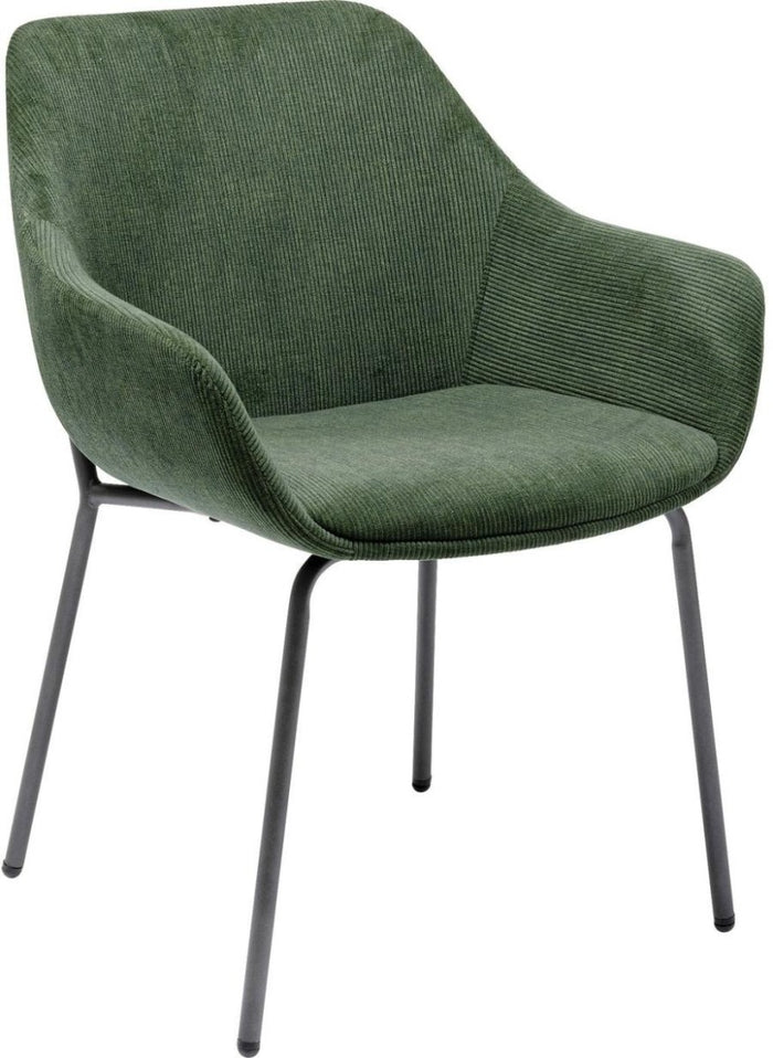 Kare Design Avignon Stoel - Set Van 2 - Groene Ribstof