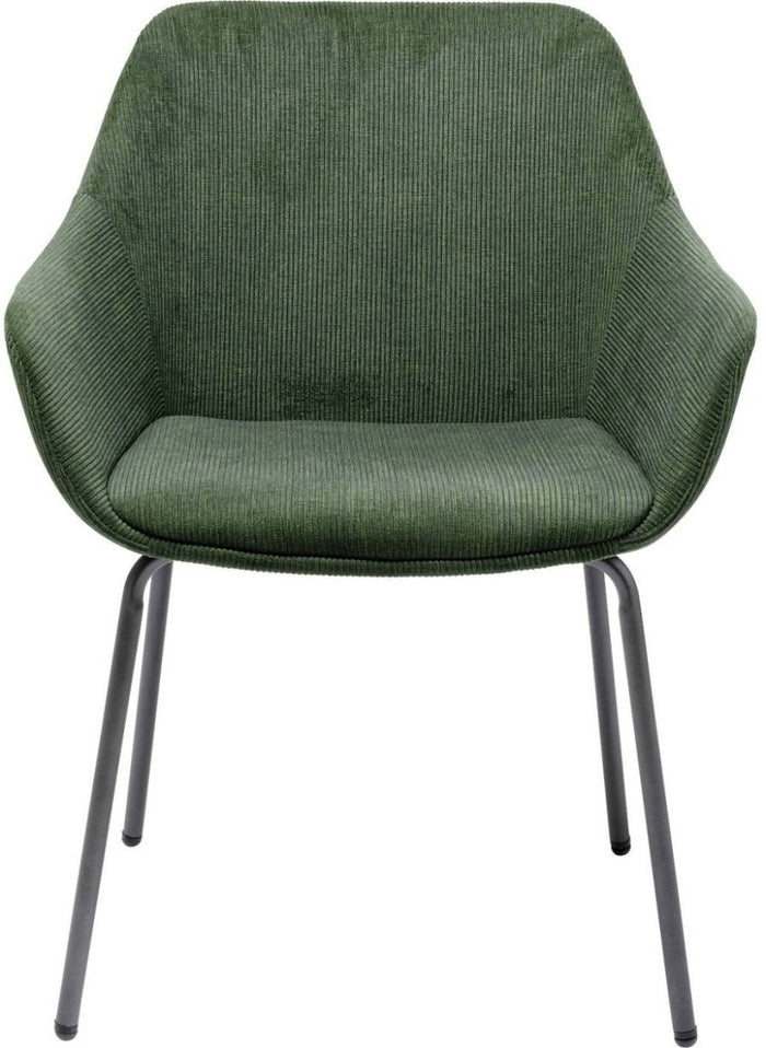 Kare Design Avignon Stoel - Set Van 2 - Groene Ribstof