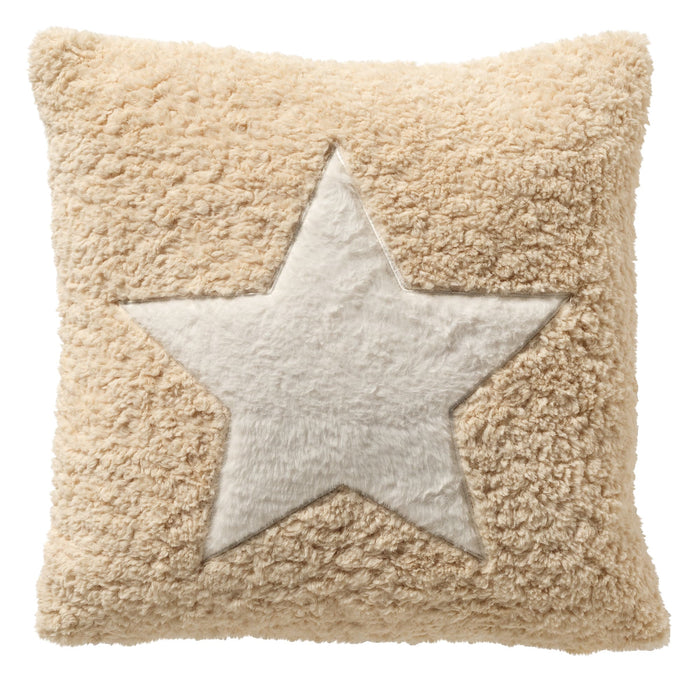 Malin - Kerst kussenhoezen - 45x45 cm, Beige