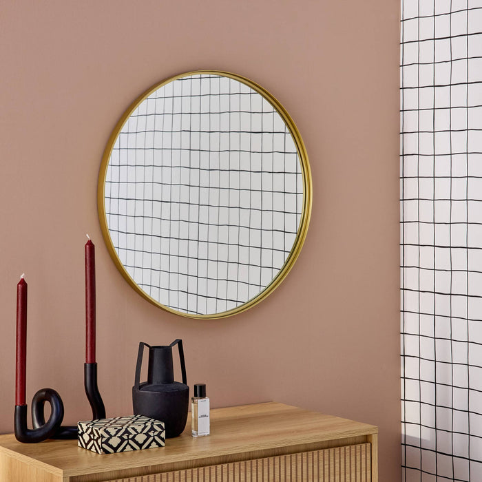 sweeek - Ronde metalen spiegel Ø60cm